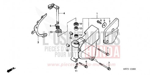 PANNEAU DE CARTER-MOTEUR XL1000V3 de 2003